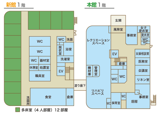 開放的な多目的室