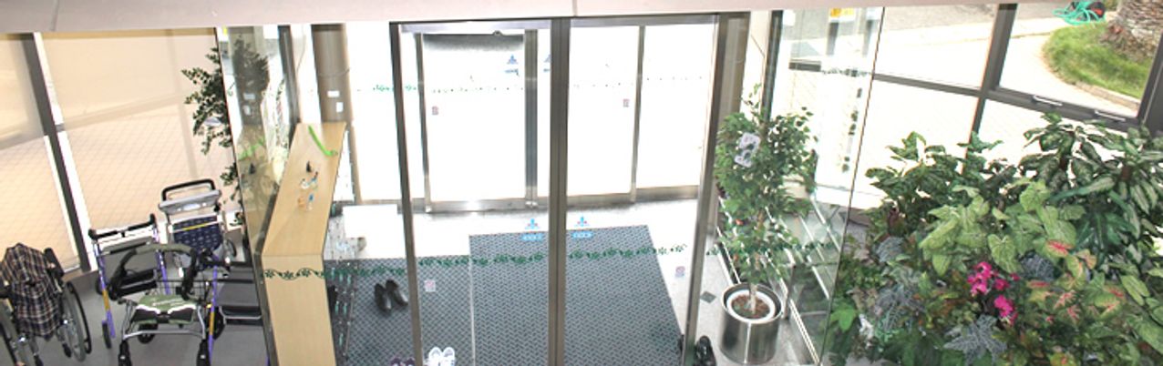 植物があるエントランス