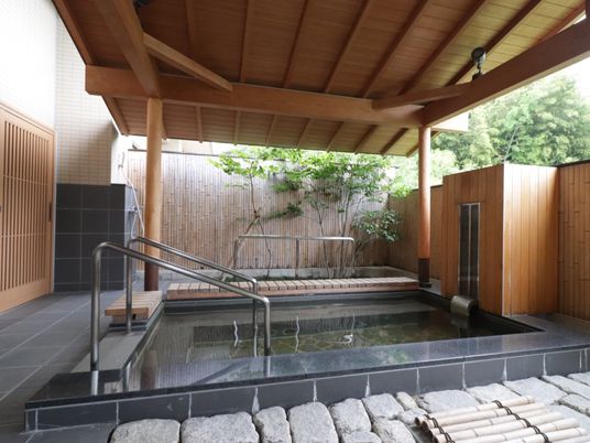 和風の清潔な浴室