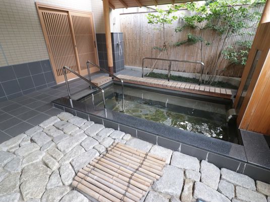 和風の美しい浴室空間