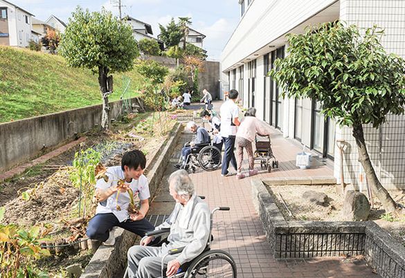 庭での活動の様子