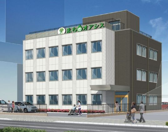 新しい建物の外観