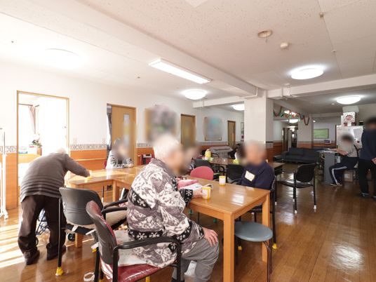 共有スペースで交流の様子