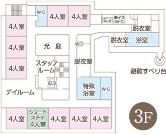 施設のフロア図