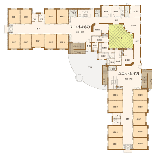 施設の間取り図