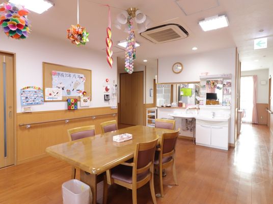 温かみのある食堂