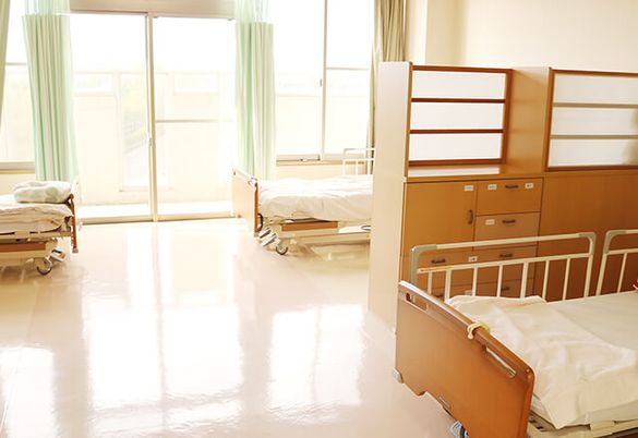 自然光が差し込む居室