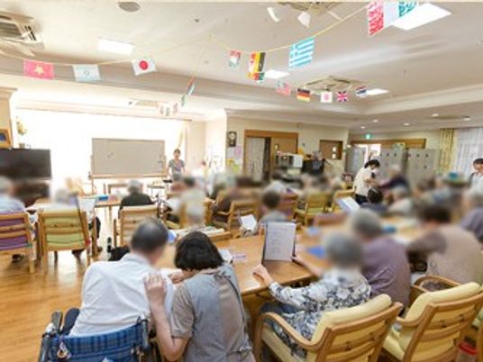 活気あふれる共有スペース