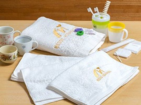 ケア用品が整然