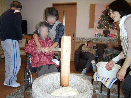 餅つきイベントの様子