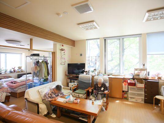 暖かい居室と利用者