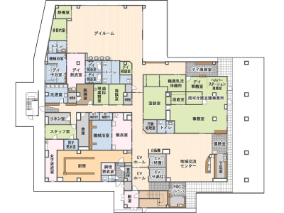 施設の間取り図