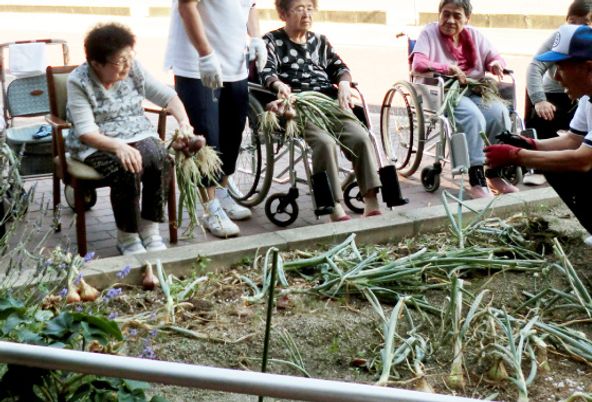 庭での活動