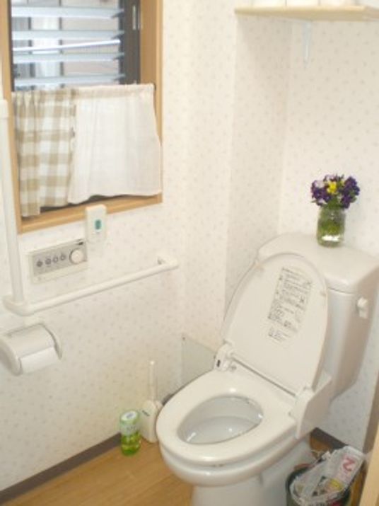 清潔なトイレの一角