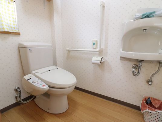手すり付き洋式トイレ