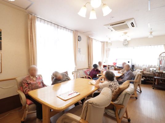 居住者が集うリビング