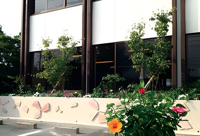 植物のある外観