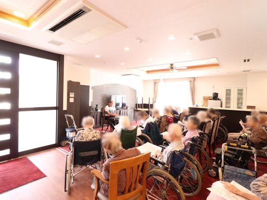 共用スペースでのひととき