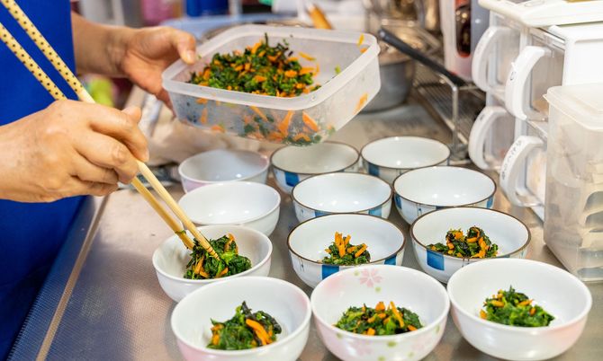 健康的な食事の準備