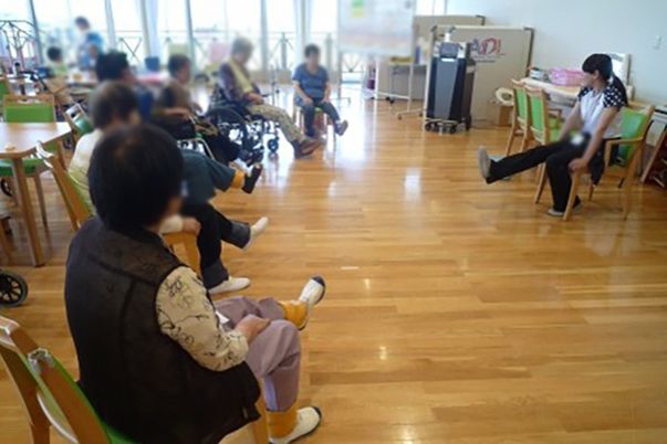 明るい訓練室