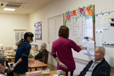 職員と利用者のコミュニケーション