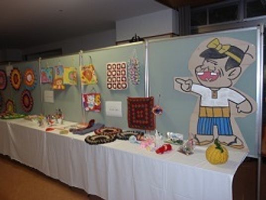 工作展示のイベント会場