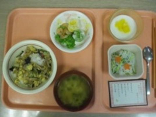 彩り豊かな食事のトレイ