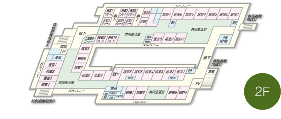 施設全体のフロア図