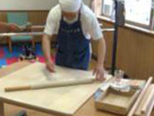 作業を行う人の機能訓練室