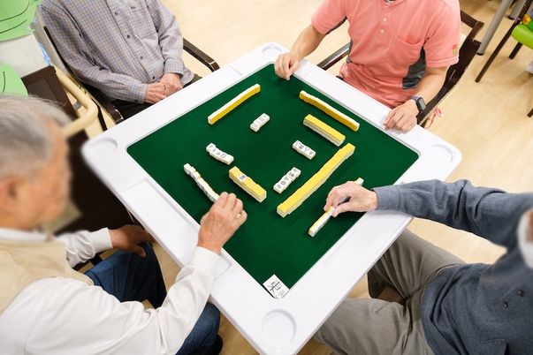 ゲームに興じる様子