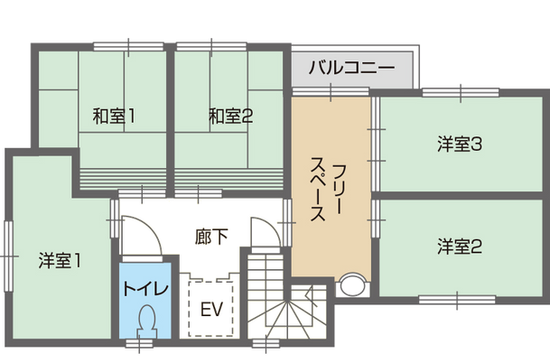 明るく広々とした居室
