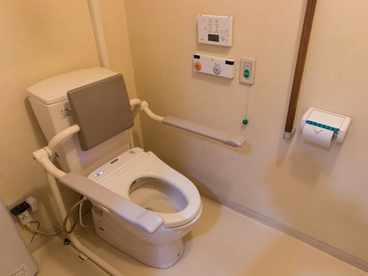 手すり付き洋式トイレ