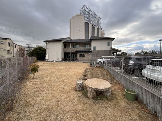 広い庭園
