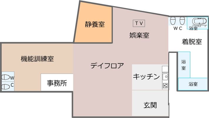 共有スペースの見取り図