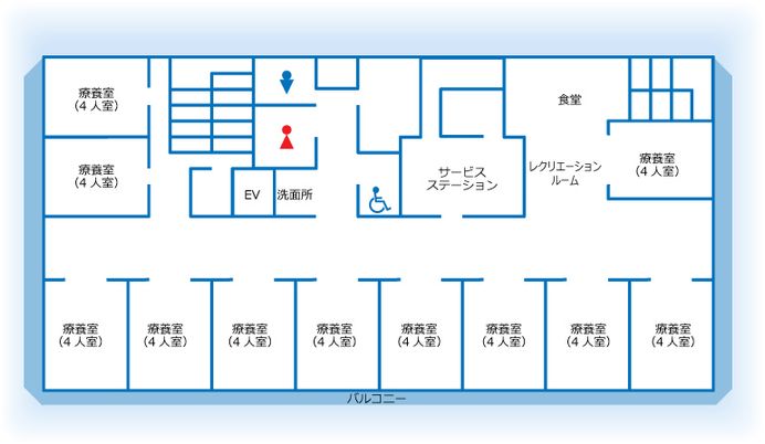 施設の間取り図