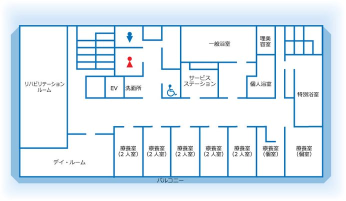 施設の間取り図