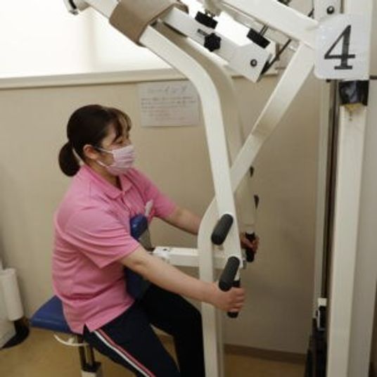 トレーニング中の様子機能訓練室