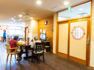 共有スペースと入居者様