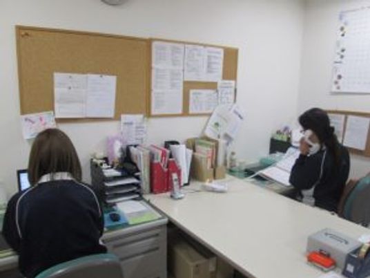 スタッフが働く部屋