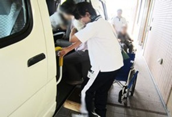 送迎準備の様子