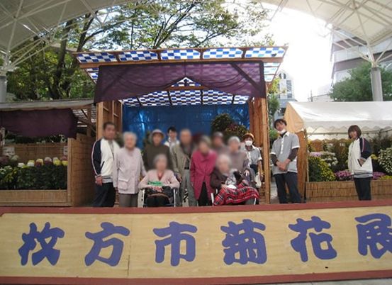 花の展示会の様子