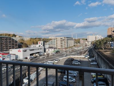 都市部の景色バルコニーから