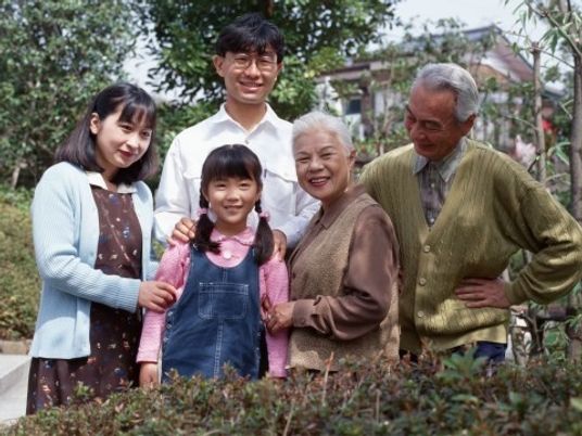 家族の幸せな瞬間