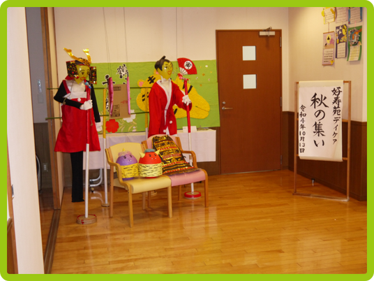 イベントの準備が施されたエントランス