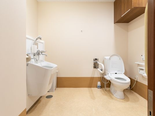 清潔なトイレ設備
