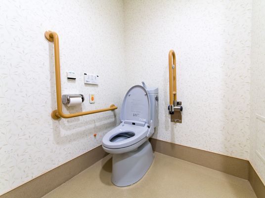 手すり付きトイレの内観
