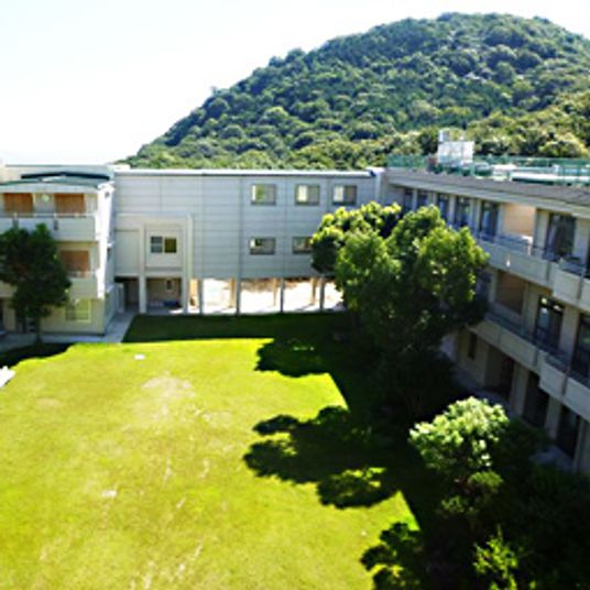緑豊かな中庭
