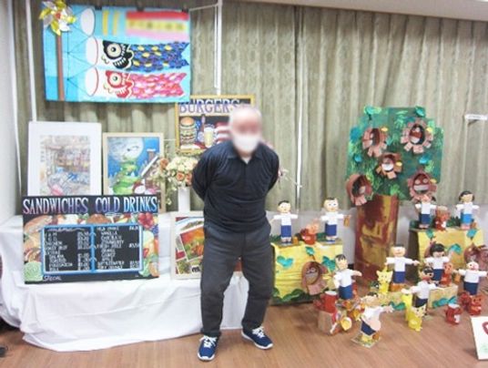 作品展示の前景