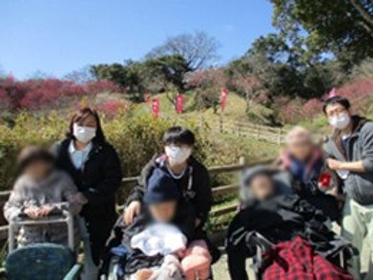 自然の中のグループ活動
