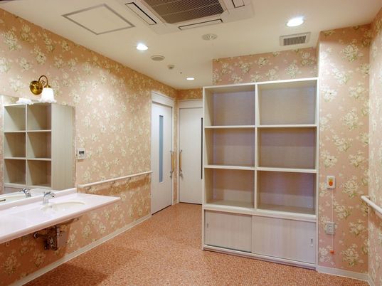 温かみのある洗面台